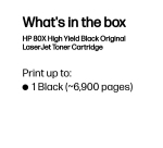 HP 80X - High Yield - black - original - LaserJet - toner cartridge (CF280X)