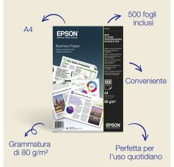 Epson Carta per l'ufficio A4 80 g/m2, 500 fogli