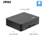 MSI Cubi NUC TWG S N150 BB (Intel N150, NO RAM, NO SSD, NO OS) - Barebone, NUC, USFF, Mini Computer, Fanless/Intel Graphics/DDR5/Type-C/Dual HDMI/Dual LAN/WiFi 6E/BT 5.3/VESA