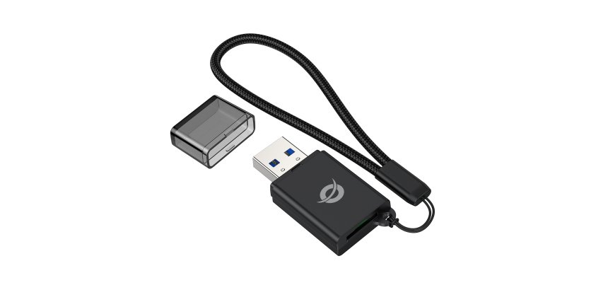 Conceptronic BIAN07B lettore di schede USB 3.2 Gen 1 (3.1 Gen 1) Type-A Nero