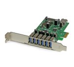 StarTech.com 7-Port PCI Express USB 3.0 Card - 5Gbps - Standard and Low-Profile Design - TAA