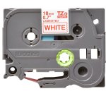 Brother TZE-242 ruban d'étiquette Rouge sur blanc