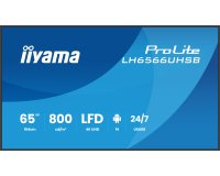 iiyama LH6566UHSB-B1AG Écran d'affichage dynamique Écran plat de signalisation numérique 165,1 cm (65") LCD Wifi 800 cd/m² 4K Ultra HD Noir Intégré dans le processeur Android 24/7