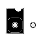 Celly COLGLICAM1153WH protezione per lo schermo e il retro dei telefoni cellulari Protezione per obiettivo della fotocamera Apple 1 pz