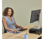 Fellowes 100142572 repose-poignet Silicone Bleu clair