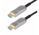 StarTech.com Câble Optique Actif (AOC) HDMI 2.1 Hybride de 30,4m, CMP, Plénum, Câble Fibre Optique HDMI 2.1/2.0 Ultra-Haute Vitesse 8K, 48Gbps, 8K 60Hz/4K 120Hz, HDR10+/FRL/TMDS/eARC
