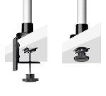 StarTech.com Soporte de Escritorio para Monitor VESA 75x75/100x100 de 27 Pulgadas 16:9 / 30 Pulgadas 21:9 Ultrawide - Grommet o Abrazadera en C - Ajuste sin Herramientas - Brazo Asistido por Resorte