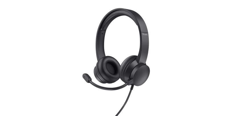 Trust Ayda Casque Avec fil Arceau Appels/Musique Noir