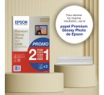 Epson Premium Glossy Photo Paper BOGOF - photo paper - glossy - 15 sheet(s) - A4 - 255 g/m² (pack of 2)