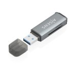 AISENS Lector De Tarjetas SD, Micro SD, MMC, Rs-MMC, MMC Micro, USB-A, Gris