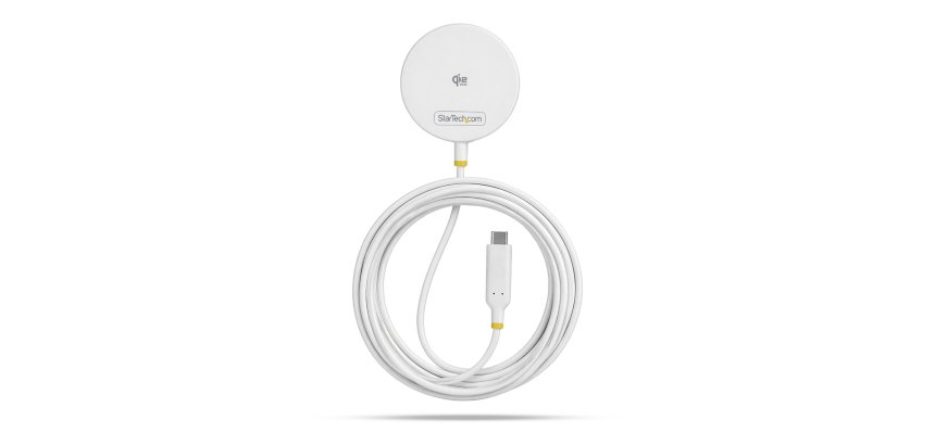 StarTech.com 1PW-WIRELESS-CHARGER chargeur d'appareils mobiles Smartphone Blanc USB Recharge sans fil Intérieure