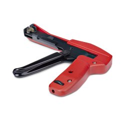 StarTech.com Pistola per fascette in nylon, strumento per l'installazione/serraggio e il taglio di fascette per cavi, pinza per fascette in nylon da 2,4 mm a 4,8 mm, TAA
