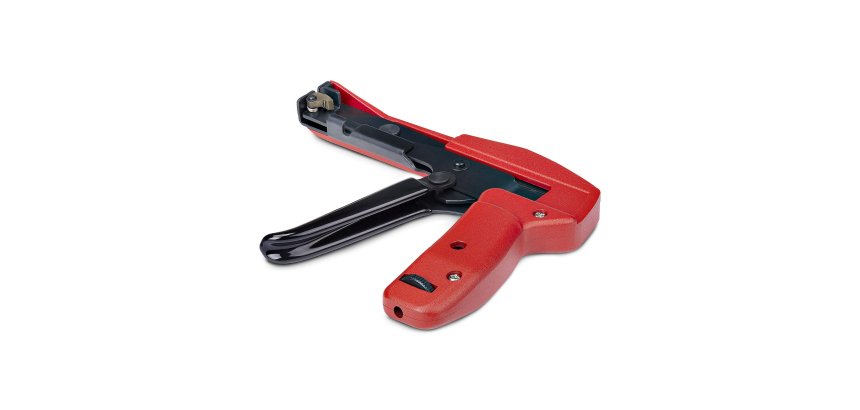 StarTech.com Pistola per fascette in nylon, strumento per l'installazione/serraggio e il taglio di fascette per cavi, pinza per fascette in nylon da 2,4 mm a 4,8 mm, TAA