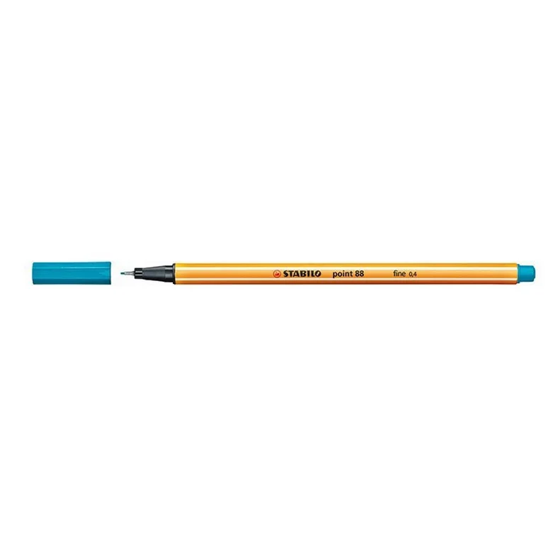 Point 88 stylo-feutre pointe fine (0,4 mm) - Turquoise sur
