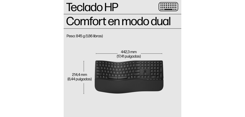 HP Combo de teclado y ratón de modo dual 685 Comfort