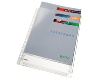 Pochettes perforées Leitz A4 à soufflet PVC grainé 17/100e - Boîte de 5