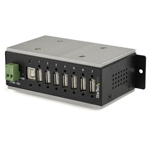 StarTech.com Multiprise USB 2.0 industrielle à 7 ports avec protection électrostatique (ESD) 15 kV