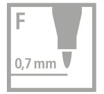 Marqueur permanent Stabilo Write-4-all pointe 0,7 mm noir