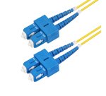 StarTech.com Câble Fibre Optique de 1m Duplex Monomode SC à SC (UPC) OS2, 9/125µm, 40G/100G, Cordon Fibre Optique, Insensible à la Courbure, Faible Perte d'Insertion, Cordon Patch Fibre LSZH