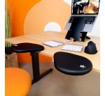 R-Go Tools Accoudoir R-Go split, accoudoir ergonomique en deux parties, réglable, symétrique, avec mousse souple, noir