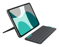 Logitech Flip Folio QWERTZ Suisse Bluetooth Graphite