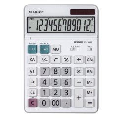 Sharp EL-340W calculator Desktop Display White