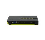 LevelOne KVM-0422 switch per keyboard-video-mouse (kvm) Nero, Verde