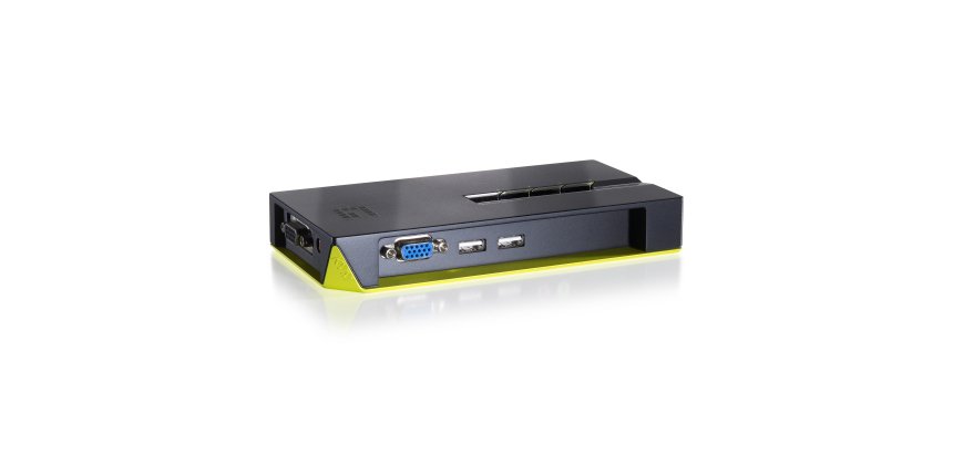 LevelOne KVM-0422 switch per keyboard-video-mouse (kvm) Nero, Verde