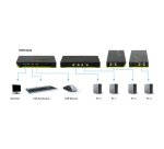 LevelOne KVM-0422 switch per keyboard-video-mouse (kvm) Nero, Verde