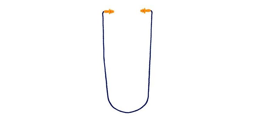 Bouchons antibruit 1271, avec cordelette, orange