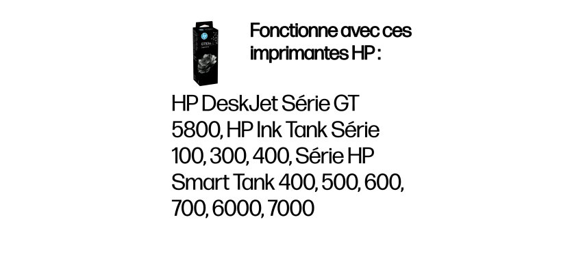 HP Bouteille d'encre noire GT53XL authentique (135 ml)