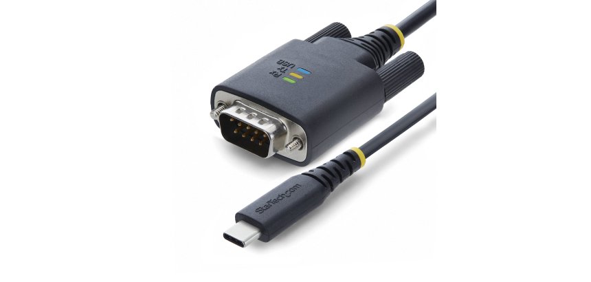 StarTech.com Câble Adaptateur Série Null Modem USB-C (2m/6,6 Pi), Rétention COM, FTDI, Type-C vers Port Femelle DB9 RS232, LED d'État, Vis et Écrous DB9 Interchangeables