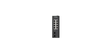 D-Link DIS-100G-10 commutateur réseau Non-géré L2 Gigabit Ethernet (10/100/1000) DIN rail Noir