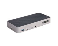 StarTech.com Station d'Accueil Triple Moniteur USB-C, Dock Triple HDMI/DP, Hub 5xUSB, GbE, 100W PD, Docking Station Compatible TB 3/4