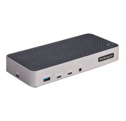 StarTech.com USB-C Triple Monitor Docking Station for MacBook Pro / Air M1 M2 M3 M4 M5 & Windows, Universal 4K HDMI DP Dock, Thunderbolt Compatible, 100W Laptop Charging