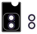 Celly COLGLICAM1150VL protezione per lo schermo e il retro dei telefoni cellulari Protezione per obiettivo della fotocamera Apple 2 pz