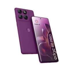 Motorola edge 60 pro con Moto AI (12/512GB, Fotocamera 50+50+10MP, selfie 50MP, Display 6.67" pOLED 120Hz, MediaTek Dimensity 8350, batteria 6000mAh, ricarica 90W, Android 15), PANTONE Sparkling Grape