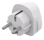 Celly TRAVELADAPTER power plug adapter Type F Universal White