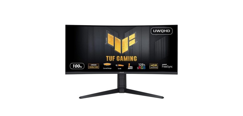 ASUS TUF Gaming VG34VQEL1A Monitor PC 86,4 cm (34") 3440 x 1440 Pixel UltraWide Quad HD LED Nero
