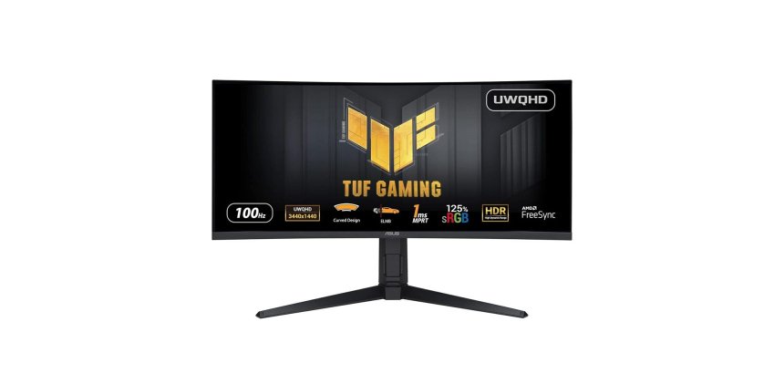 ASUS TUF Gaming VG34VQEL1A écran plat de PC 86,4 cm (34") 3440 x 1440 pixels UltraWide Quad HD LED Noir