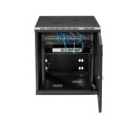 StarTech.com Armadio Rack 19" 12U a 4 Montanti, Server Rack 19 pollici Mobile con Ripiano 1U e pannelli laterali romovibili con serratura. Rack Dati con Profondità Regolabile