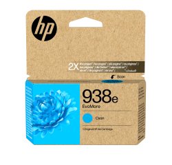HP 938e Cartouche d’encre authentique Cyan EvoMore
