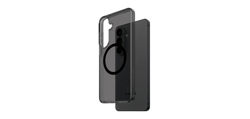 PanzerGlass CARE™ by ® Smokey Case w. Black Qi Samsung Galaxy S26+ protective phone case Black Cover