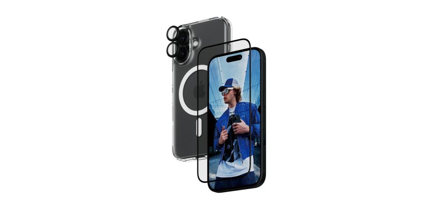 PanzerGlass ® 3-in-1 Protection Bundle iPhone 16 Protector de pantalla Apple 1 pieza(s)