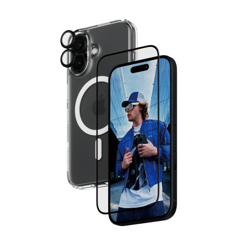 PanzerGlass ® 3-in-1 Protection Bundle iPhone 16 Protector de pantalla Apple 1 pieza(s)
