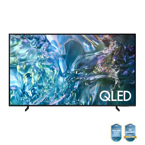 Samsung Q60D TV QLED 4K 65” QE65Q60DAUXZT Smart TV Wi-Fi Titan Gray 2024, Quantum Processor Lite 4K, 4K Upscaling, AirSlim Design, OTS Lite