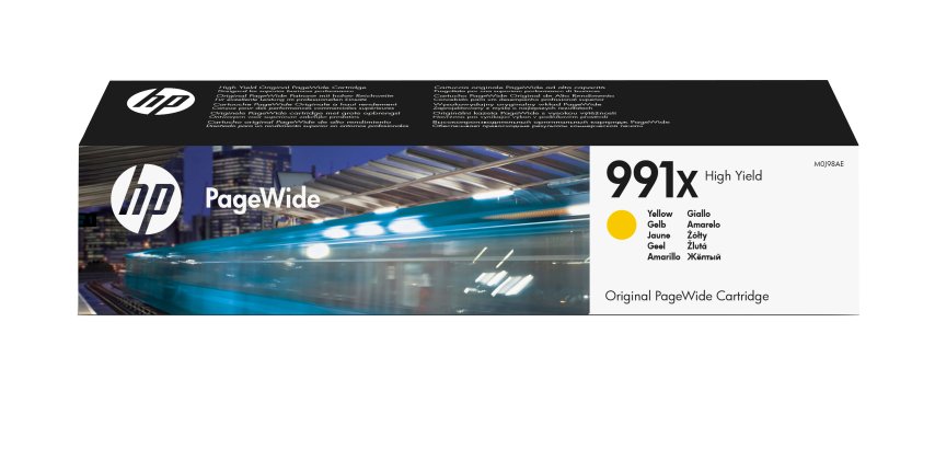 HP Cartouche d’encre jaune PageWide 991X grande capacité authentique