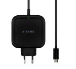 AISENS Cargador 65W PD3.0 QC3.0 1XUSB-C 1.2M, Negro