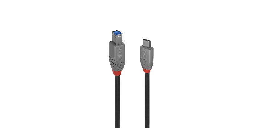 Lindy 36667 cavo USB USB 3.2 Gen 1 (3.1 Gen 1) 2 m USB C USB B Nero
