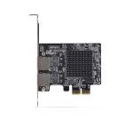 StarTech.com Carte Réseau PCIe Gigabit 5G à 2 Ports, Carte LAN PCI Express 5G/2,5G/1G/100M/10M, Realtek RTL8126, Windows et Linux, Conforme TAA